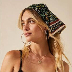 Free People Multicolor Patterned Hair Scarf